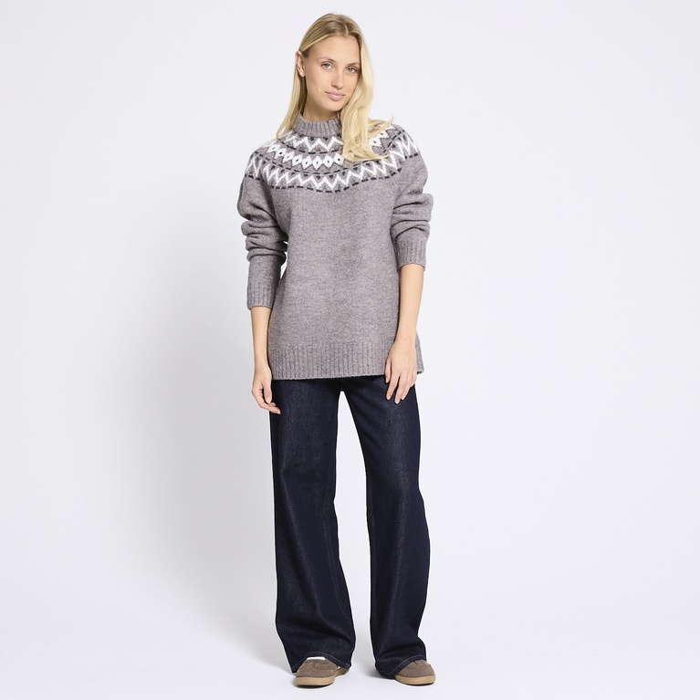 Finstickad tröja "Britta"